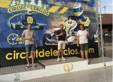 Le podium de la rencontre karting Nouveau SAS